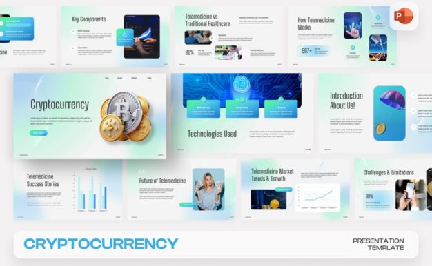 加密货币PPT模板 (PPTX)
