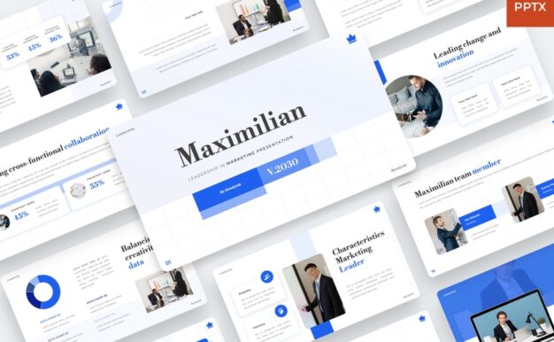 领导力营销PPT模板 (PPTX)