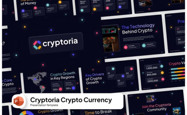 加密货币PPT模板 (PPTX)