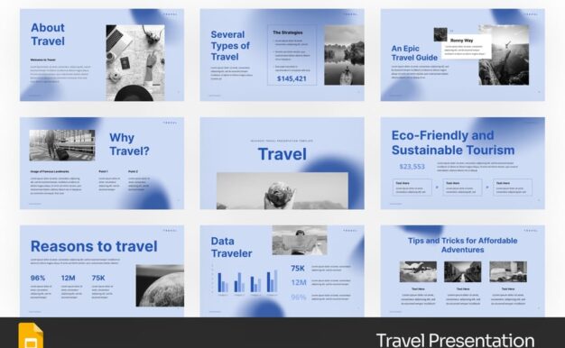 旅行社PPT模板 (PPTX)