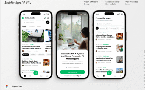 微博及社区移动应用UI套件