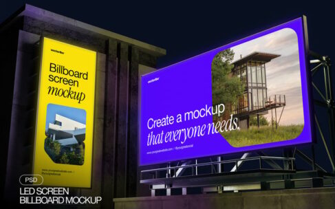 LED屏幕广告牌模型