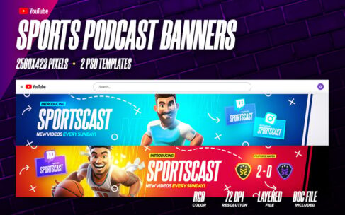 体育播客 YouTube 横幅广告