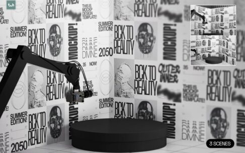 摄影背景幕布及相机臂模型 004