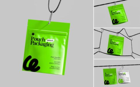 绳挂式小袋模型