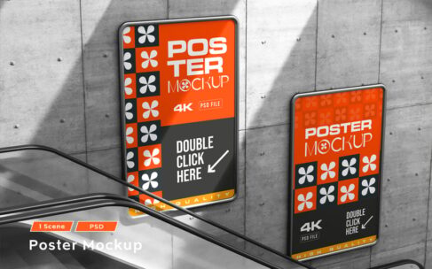 高质量海报样机