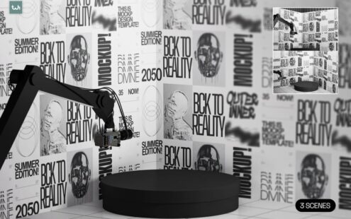 摄影背景幕布及相机臂模型 004