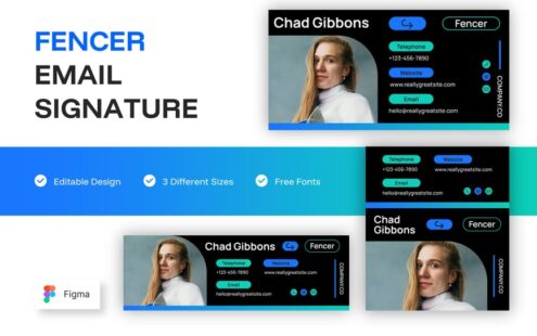 击剑运动员电子邮件签名