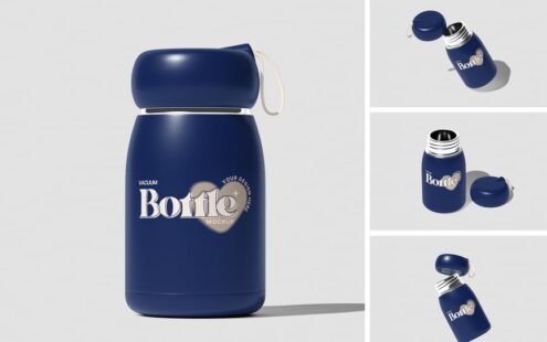 真空保温水瓶模型