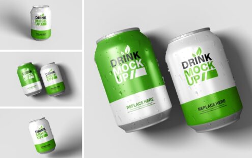 高质量汽水罐模型