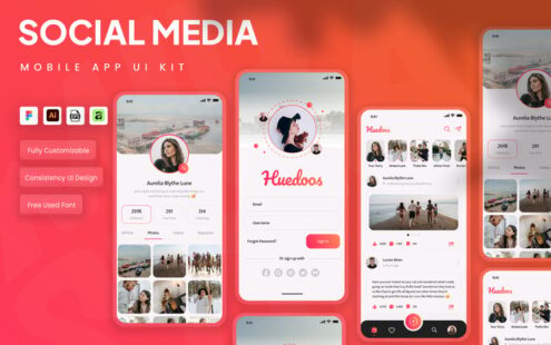社交媒体移动应用 UI 套件