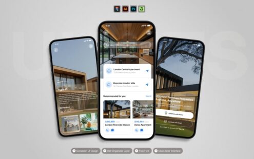 房地产 – 移动应用 UI 套件