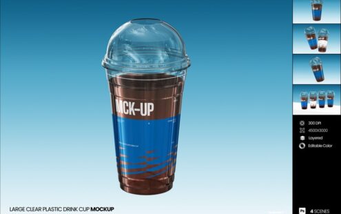 大型透明塑料饮料杯模型