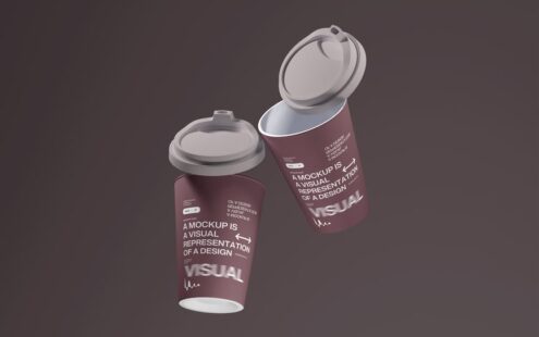 纸质咖啡杯样机套装