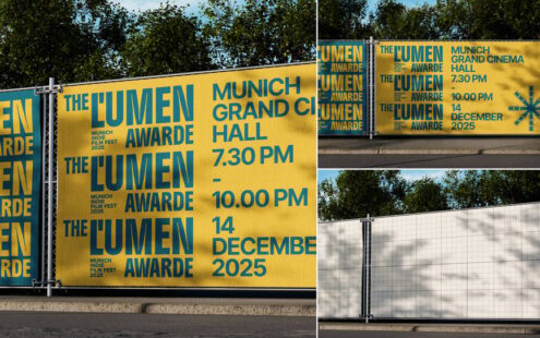 建筑工地横幅模型