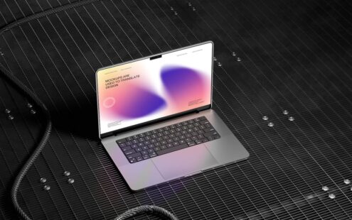 笔记本电脑显示屏模型场景