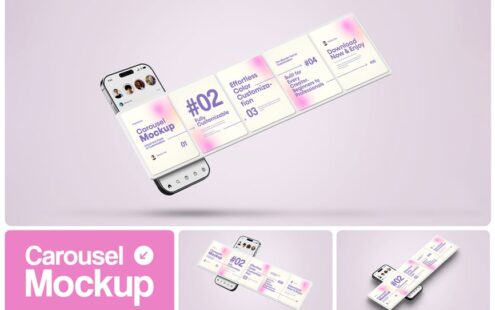 Instagram轮播品牌模型套装