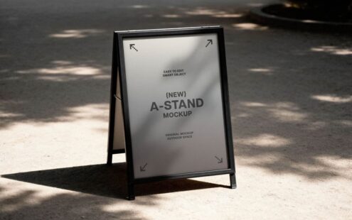 户外A型展架模型