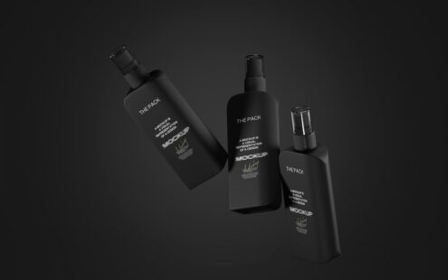 化妆品喷雾瓶模型套装