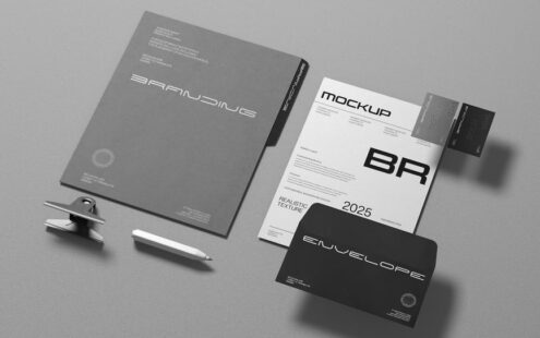 现代文具品牌模型布局