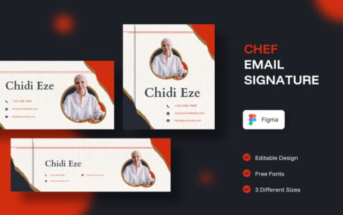 厨师电子邮件签名
