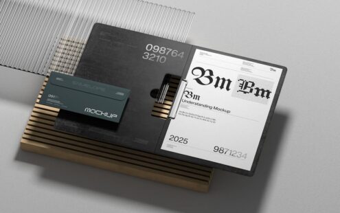 信封和信纸品牌设计样机场景