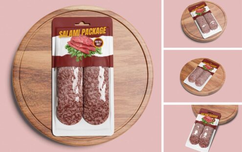 萨拉米香肠包装模型