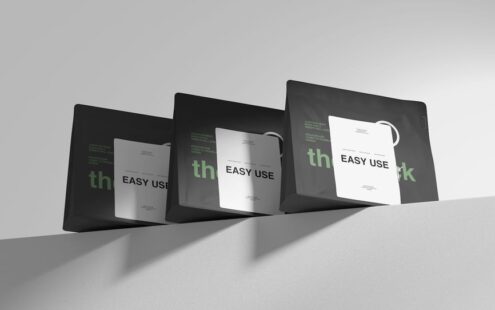 立式收纳袋模型三件套