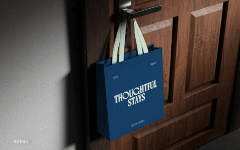 悬挂式手提袋模型