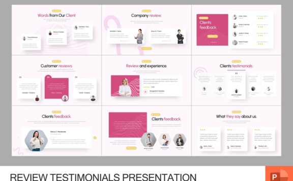 评论推荐PPT模板 (PPTX)