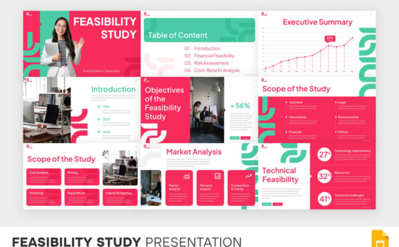 可行性研究PPT模板 (PPTX)