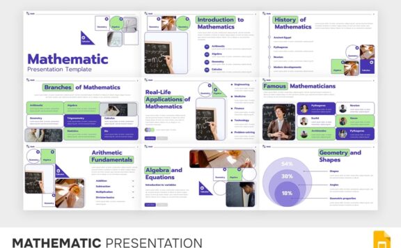 数学教育PPT模板 (PPTX)