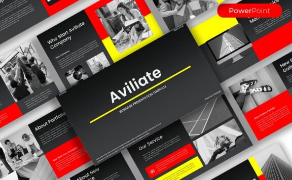 业务展示PPT模板 (PPTX)