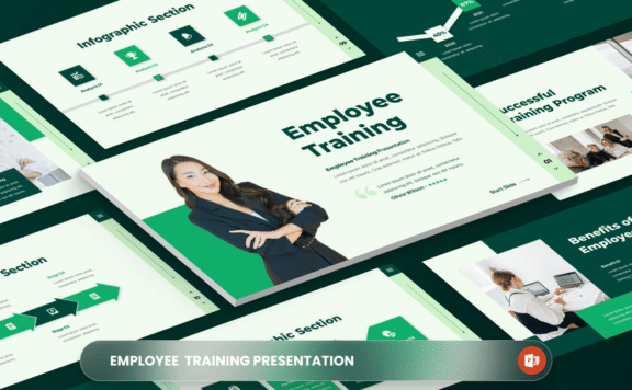 员工培训PPT模板 (PPTX)