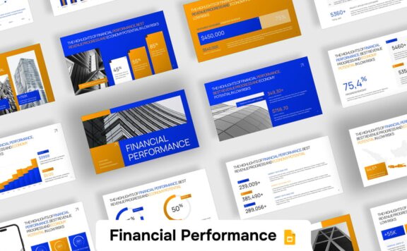 财务绩效PPT模板 (PPTX)