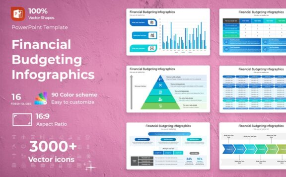 财务预算图表PPT模板 (PPTX)