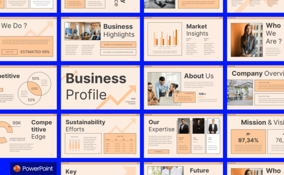 业务资料PPT模板 (PPTX)