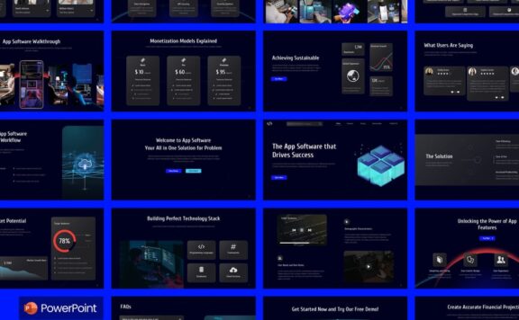 应用软件PPT模板 (PPTX)