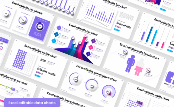 可编辑的数据图表模板PPT模板 (PPTX)