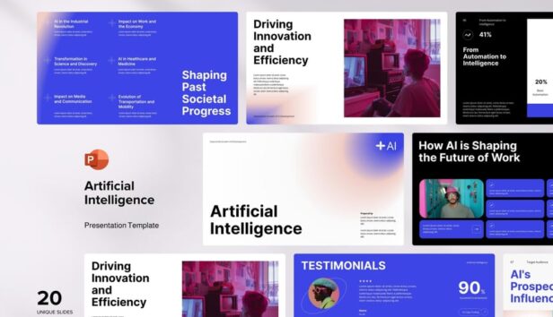 人工智能PPT模板 (PPTX)