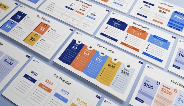 信息图定价PPT模板 (PPT,PPTX)