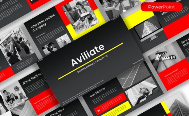 业务展示PPT模板 (PPTX)