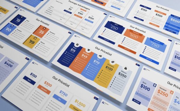 信息图定价PPT模板 (PPT,PPTX)