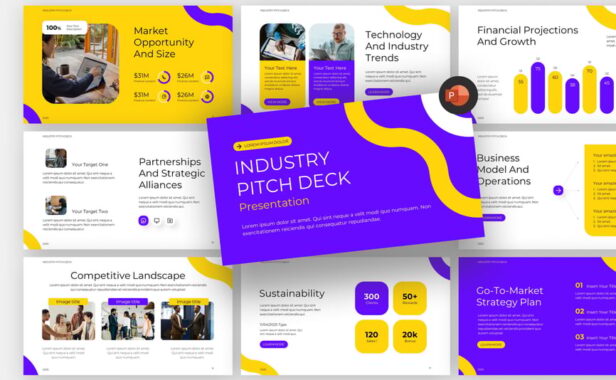 行业报告PPT模板 (PPTX)