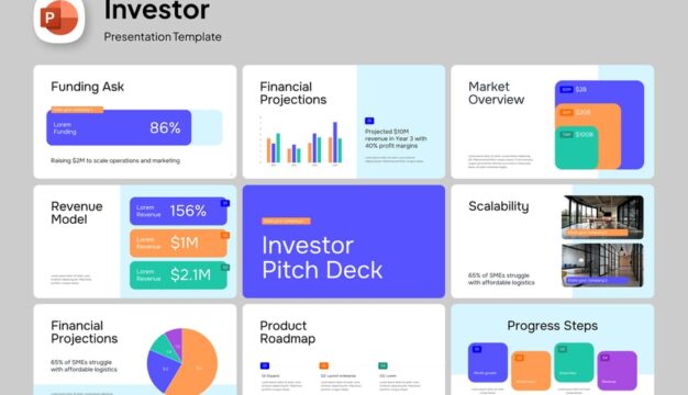 投资者PPT模板 (PPTX)