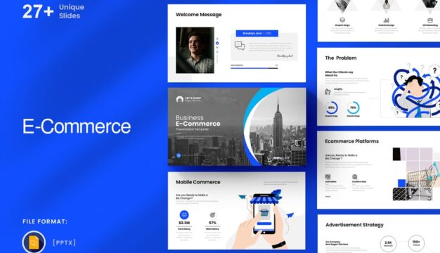 让我们购物电子商务 Google 幻灯片演示文稿