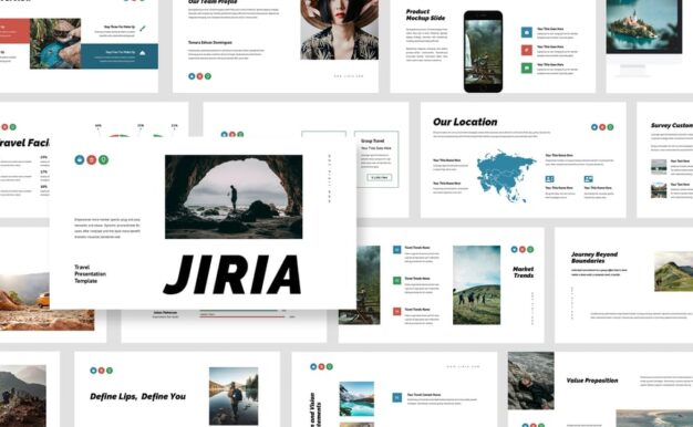 旅行PPT模板 (PPTX)