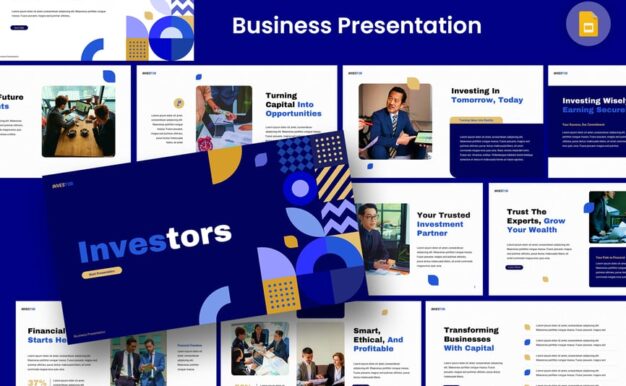 商业投资者PPT模板 (PPTX)