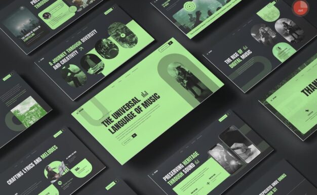 音乐与活动PPT模板 (PPT,PPTX)