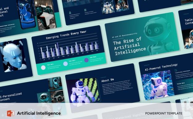 人工智能PPT模板 (PPTX)